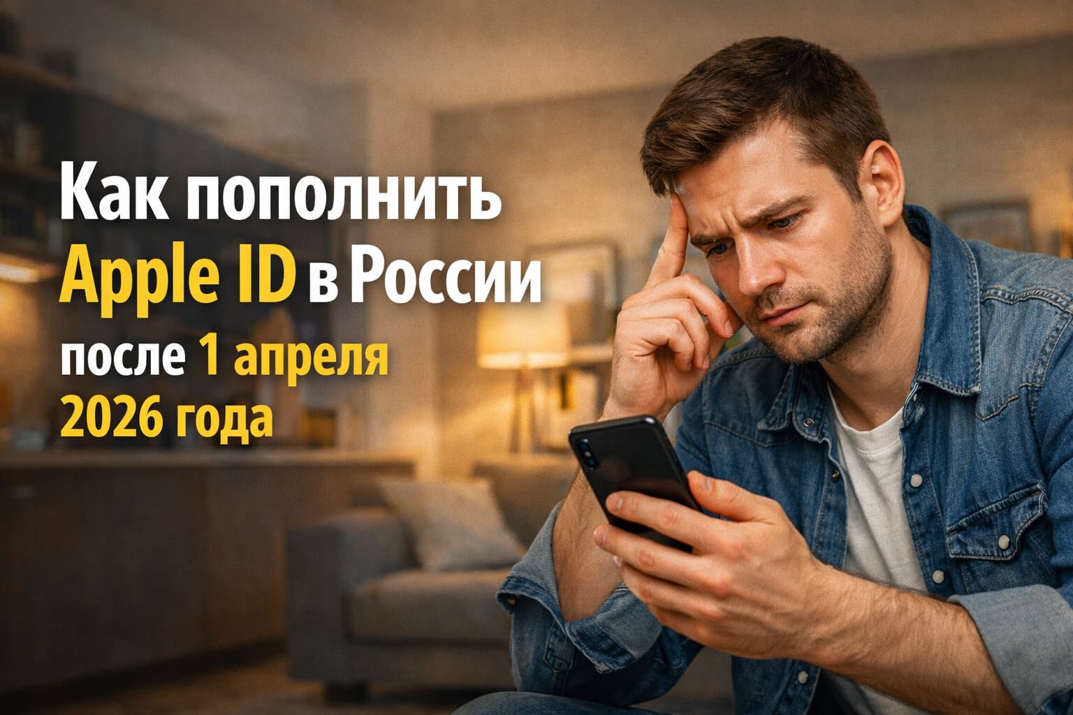 Как пополнить Apple ID в России после 1 апреля 2026 года